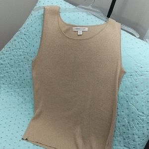 Gold, sparkly tank, coldwater creek